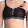 Anita Performance Sport bh zonder beugel - Zwart/antraciet