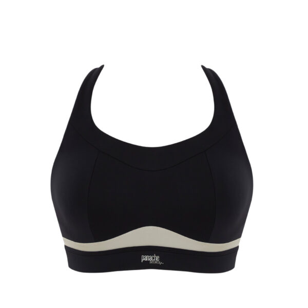 Panache Freedom Non Wired Non Padded Sports Bra - Black/Chalk