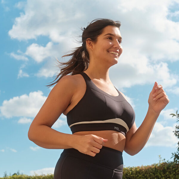Panache Freedom Non Wired Non Padded Sports Bra BlackChalk