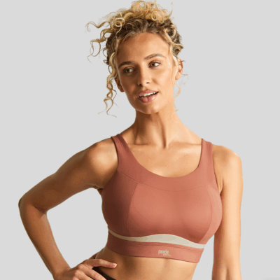 anache Freedom Non Wired Non Padded Sports Bra - Sienna RoseChalk