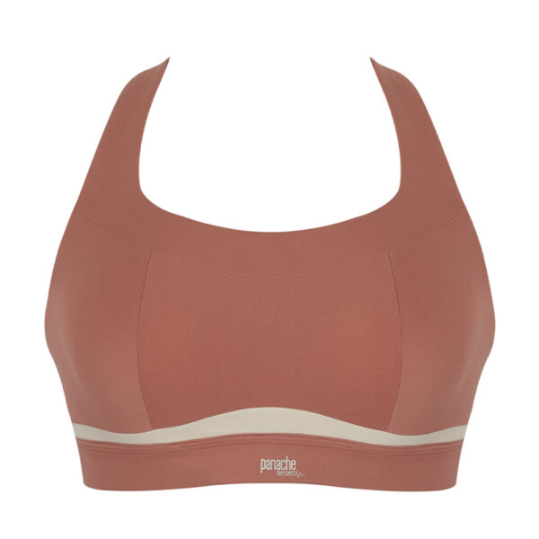 Panache Freedom Non Wired Non Padded Sport BH  - Sienna Rose/Chalk
