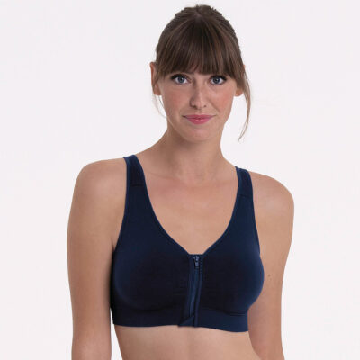 Anita Care Lynn voorgevormde Prothese BH met rits - Marine Blauw