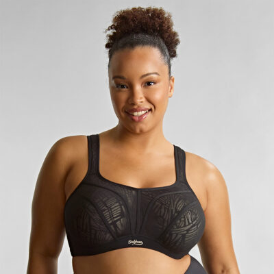 Panache Sculptresse Non Padded Sport BH - BlackChalk