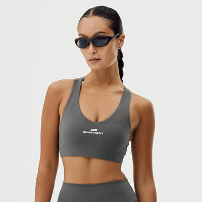 Bareen Sporttop V-Neck Racer Back - Iron Gate
