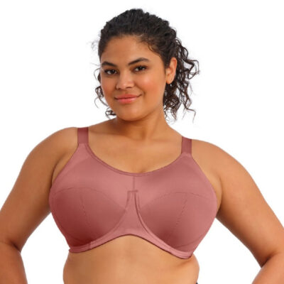 Elomi Energise grote maten Sport BH – Rosewood (2) Elomi Energise grote maten Sport BH – Rosewood